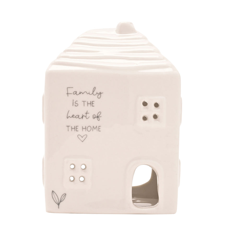 Moments Ceramic House Tealight Holder Family