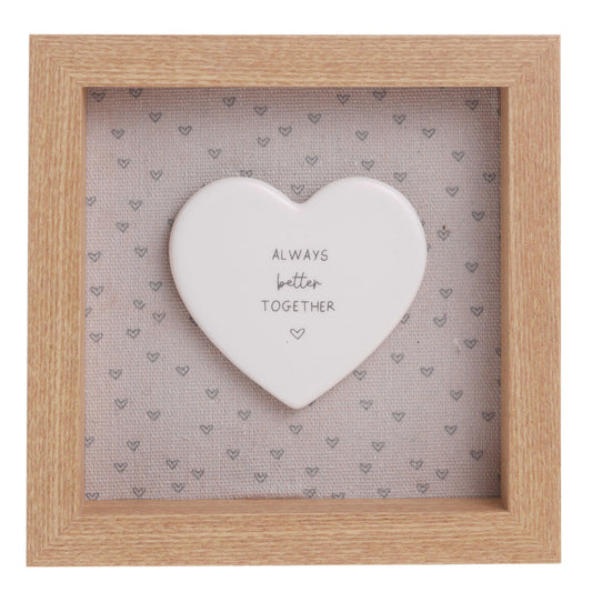 Moments Framed Plaque Better Together