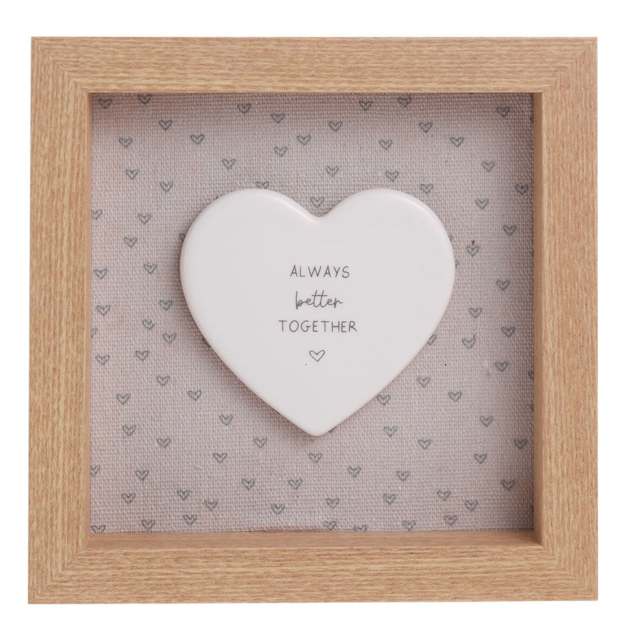 Moments Framed Plaque Better Together