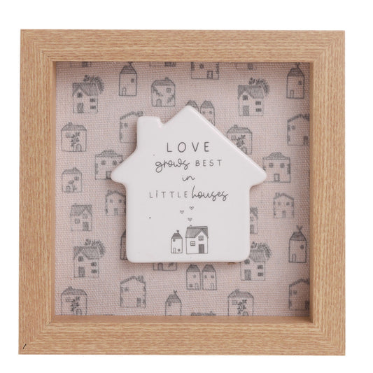 Moments Framed Plaque Little Houses