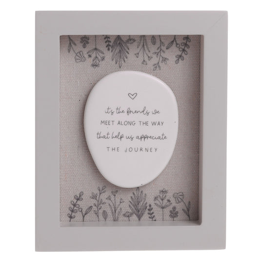 Moments Framed Plaque Friends Journey