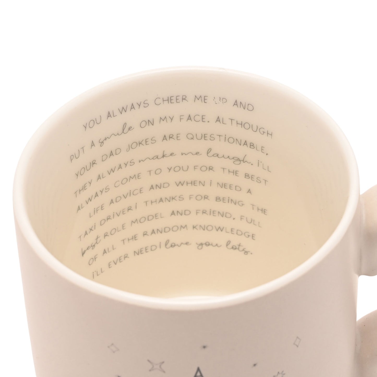 Moments Mug With Inside Words Dad