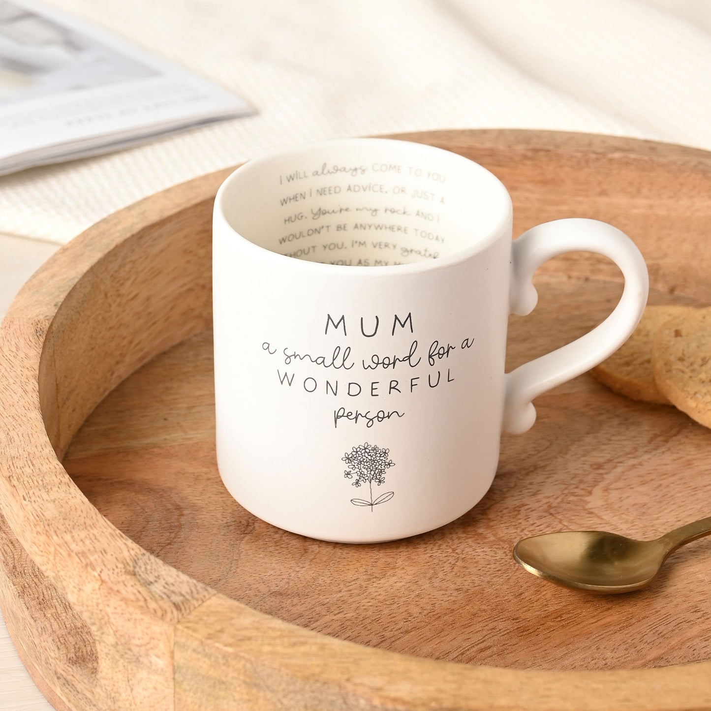 Moments Mug With Inside Words Mum