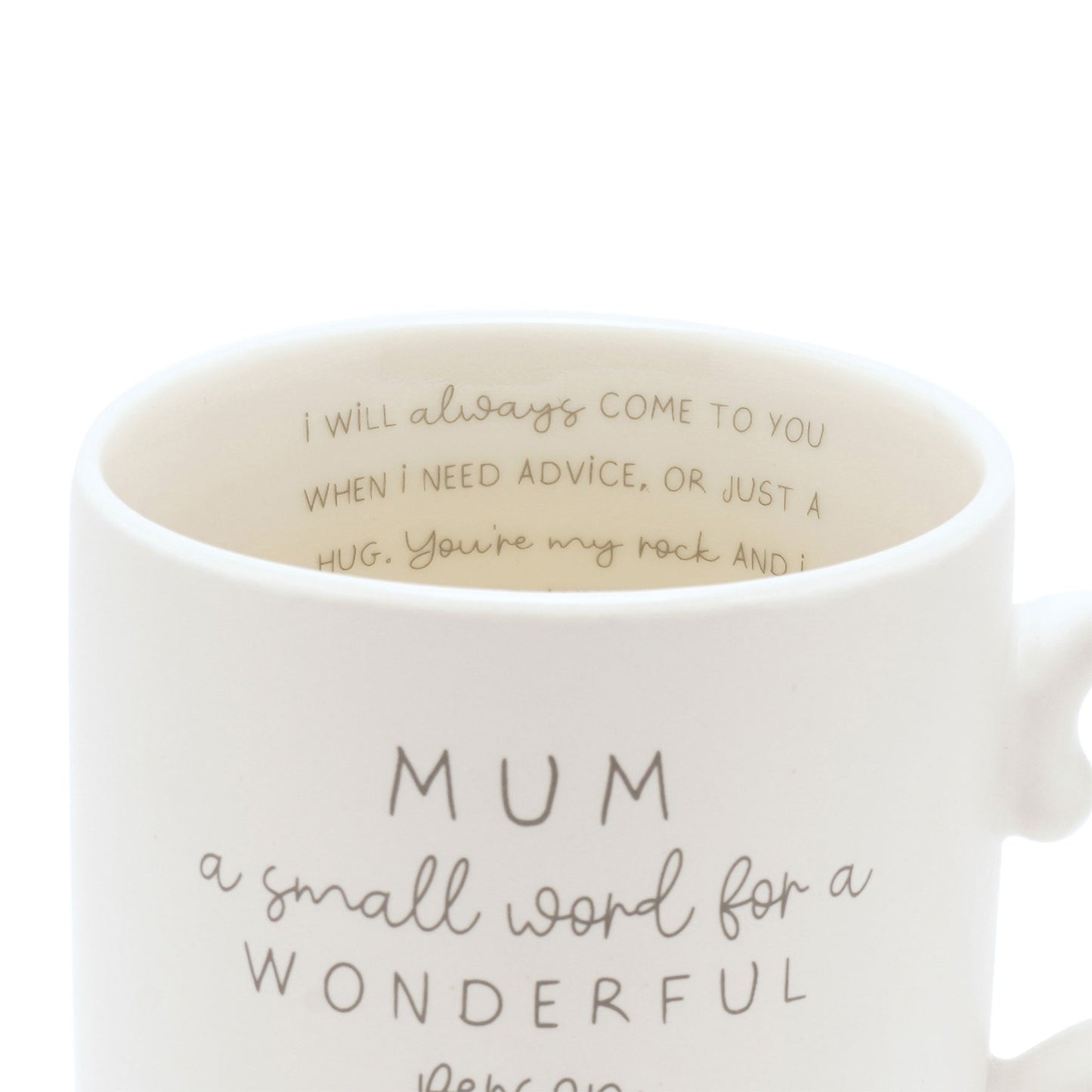 Moments Mug With Inside Words Mum
