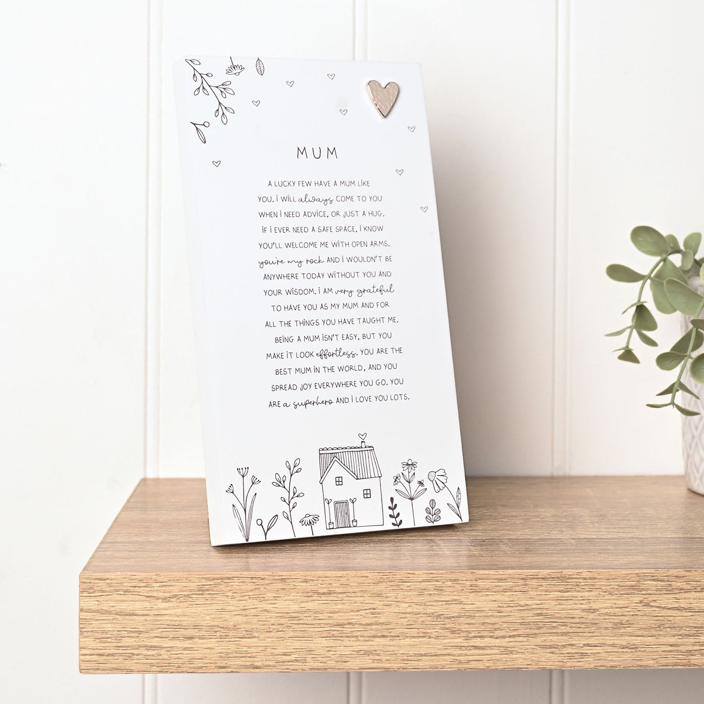 Moments Standing Verse Plaque Mum