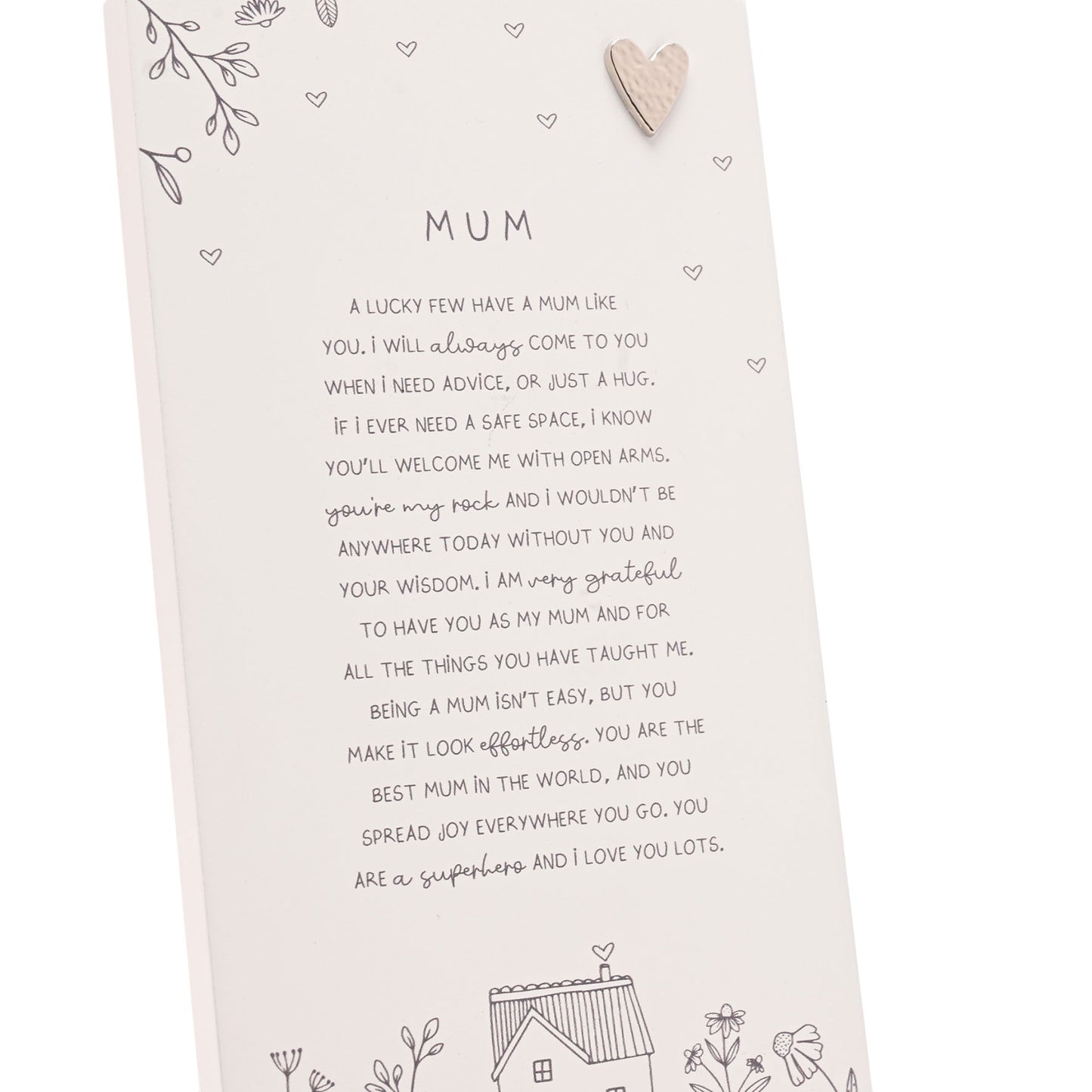 Moments Standing Verse Plaque Mum