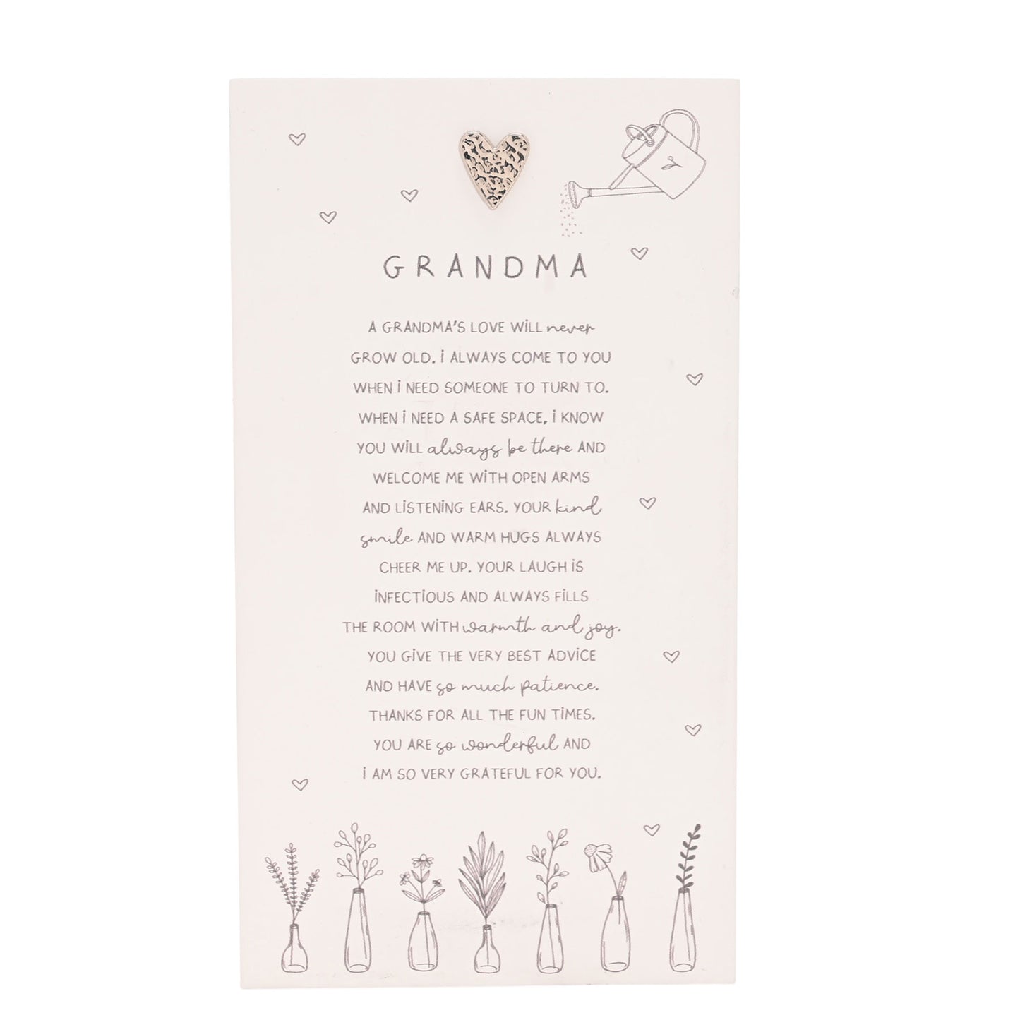 Moments Standing Verse Plaque Grandma