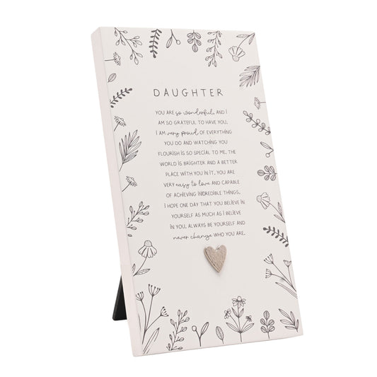 Moments Standing Verse Plaque Daughter