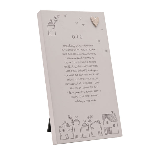Moments Standing Verse Plaque Dad