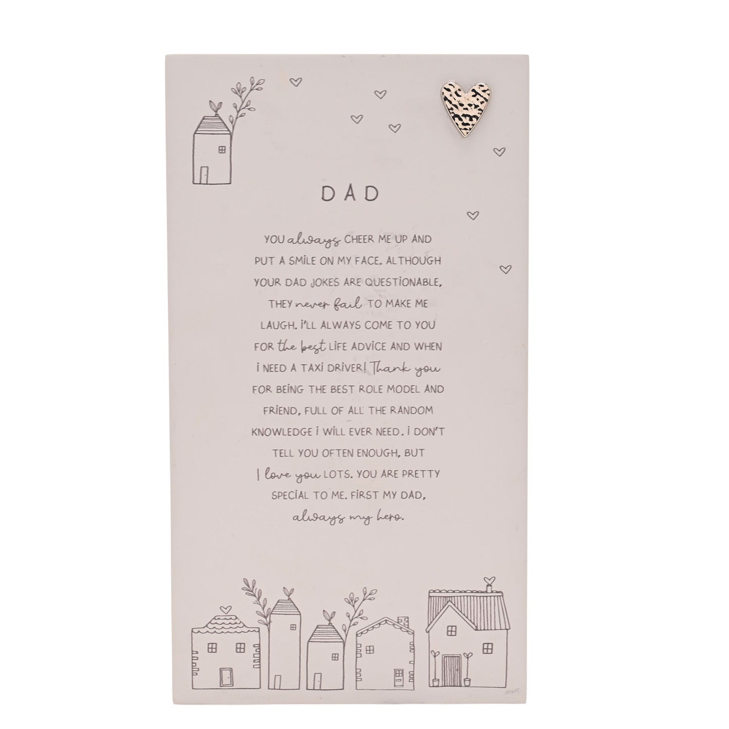 Moments Standing Verse Plaque Dad