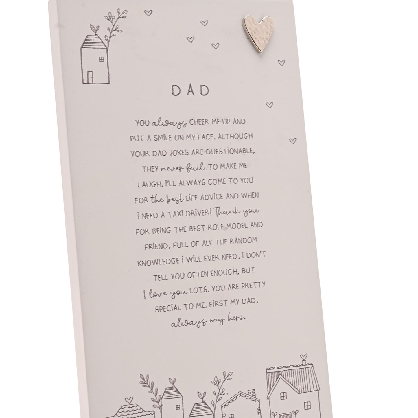 Moments Standing Verse Plaque Dad