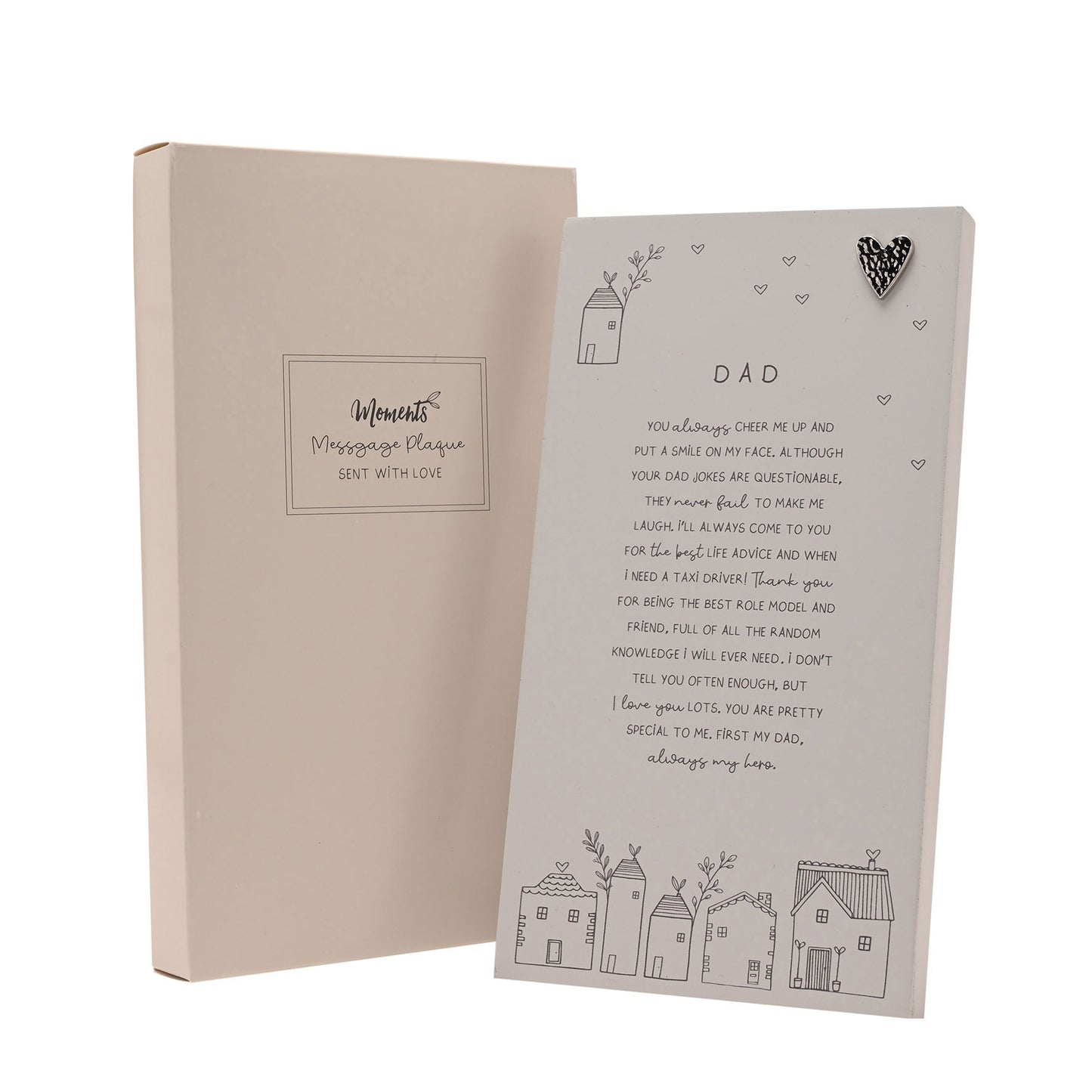 Moments Standing Verse Plaque Dad