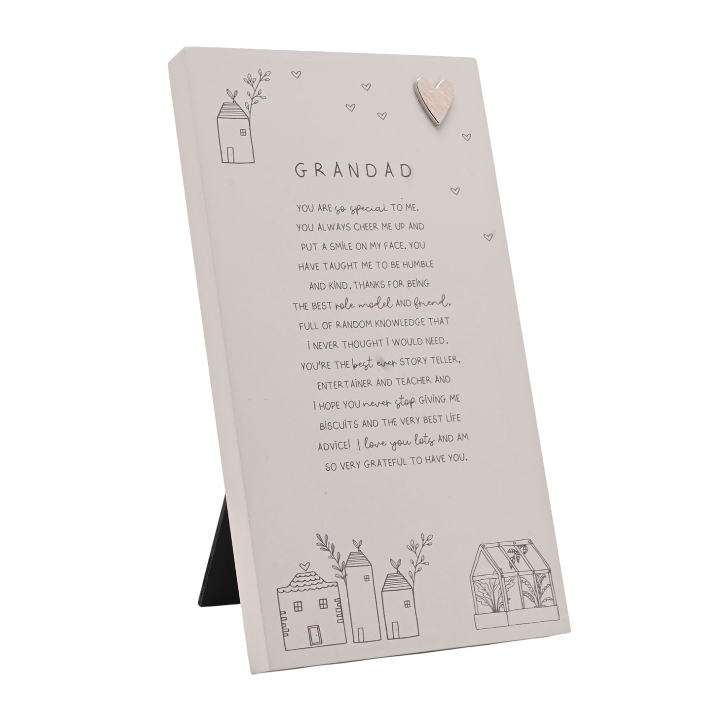 Moments Standing Verse Plaque Grandad