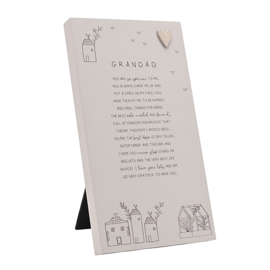 Moments Standing Verse Plaque Grandad