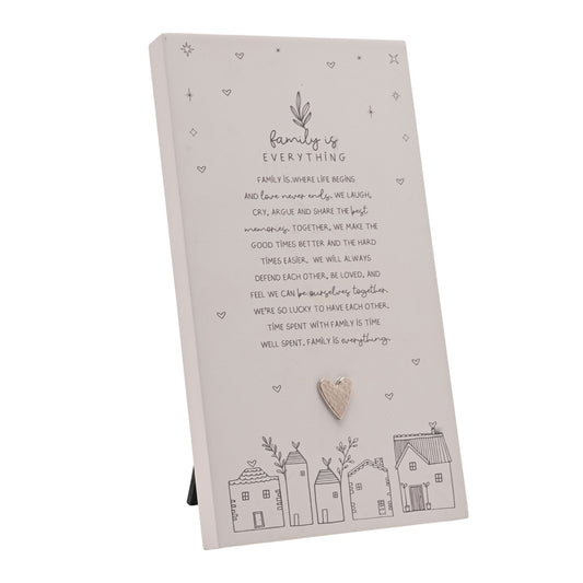 Moments Standing Verse Plaque Family