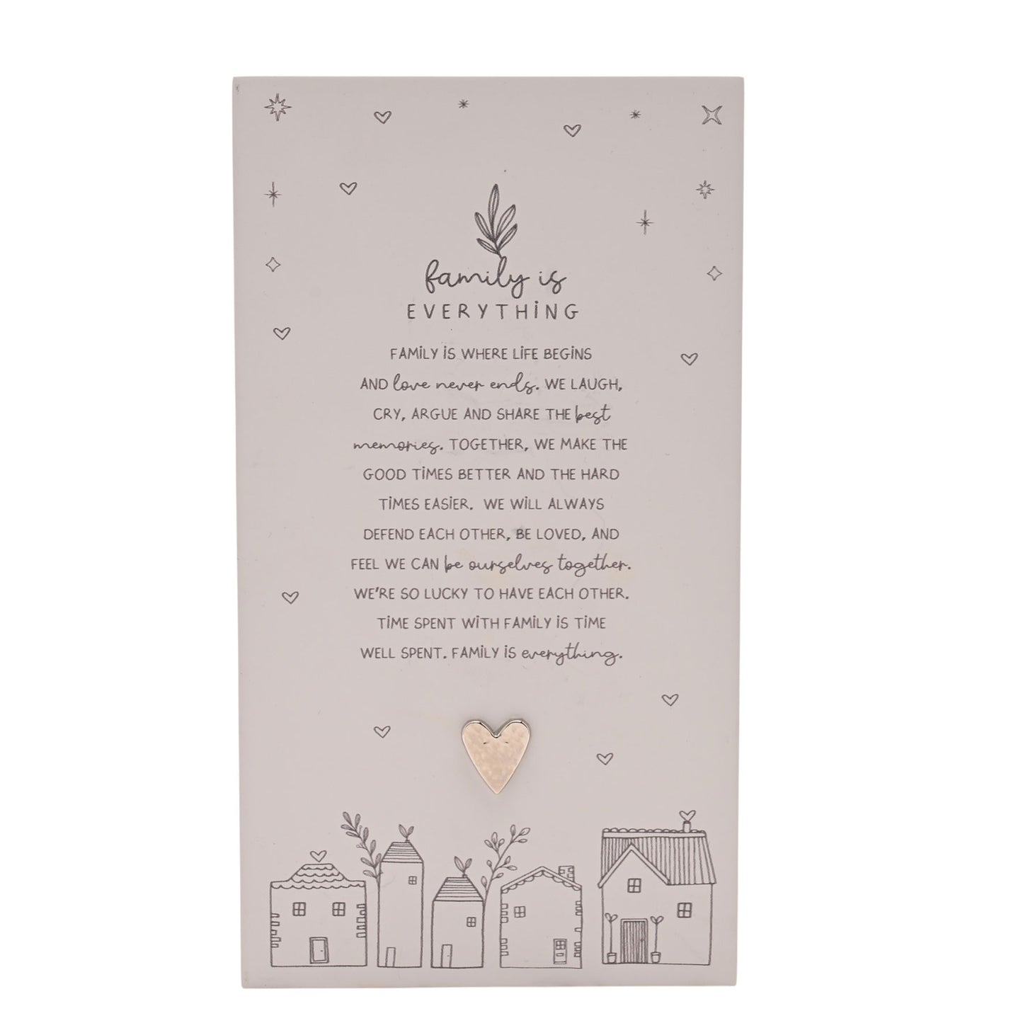 Moments Standing Verse Plaque Family