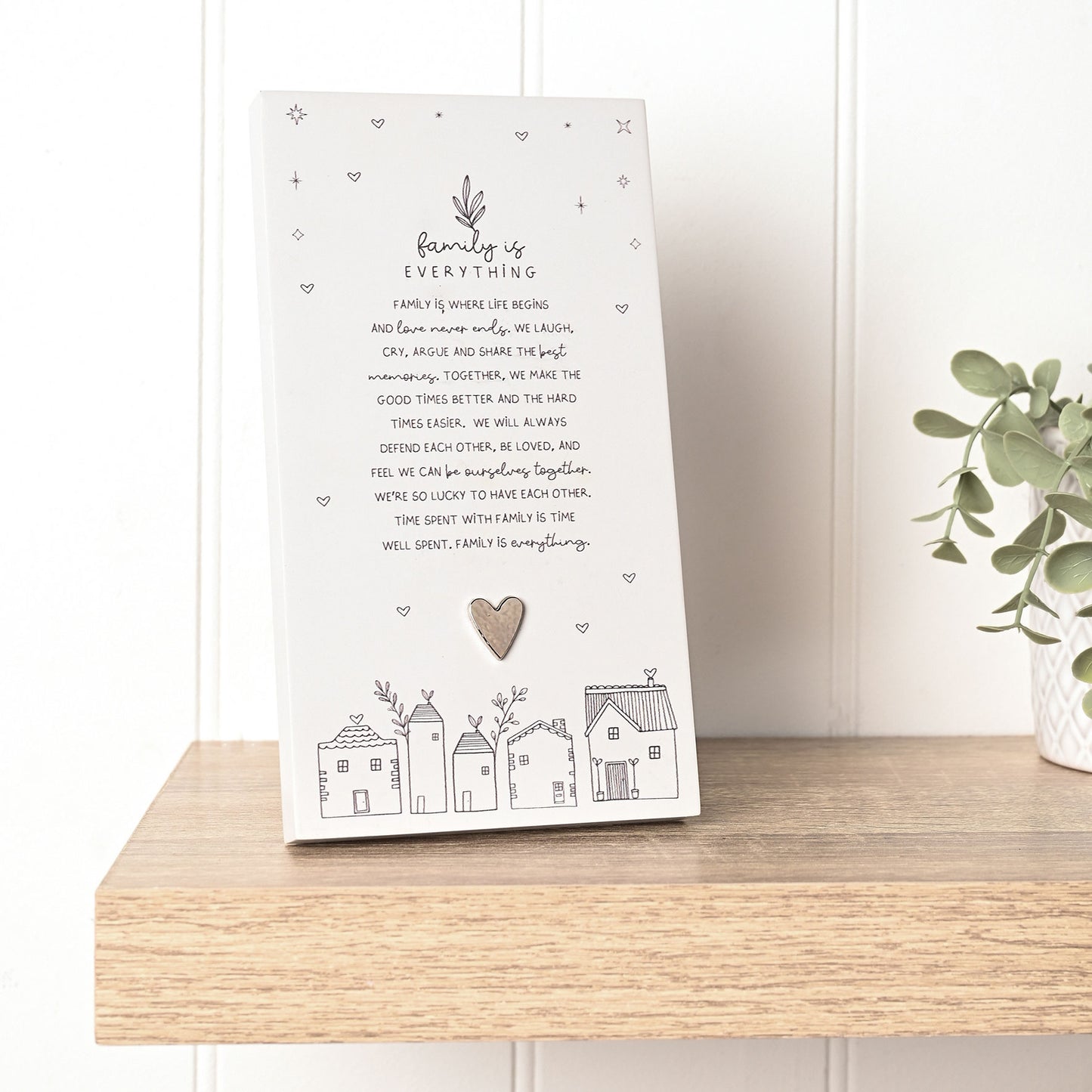 Moments Standing Verse Plaque Family