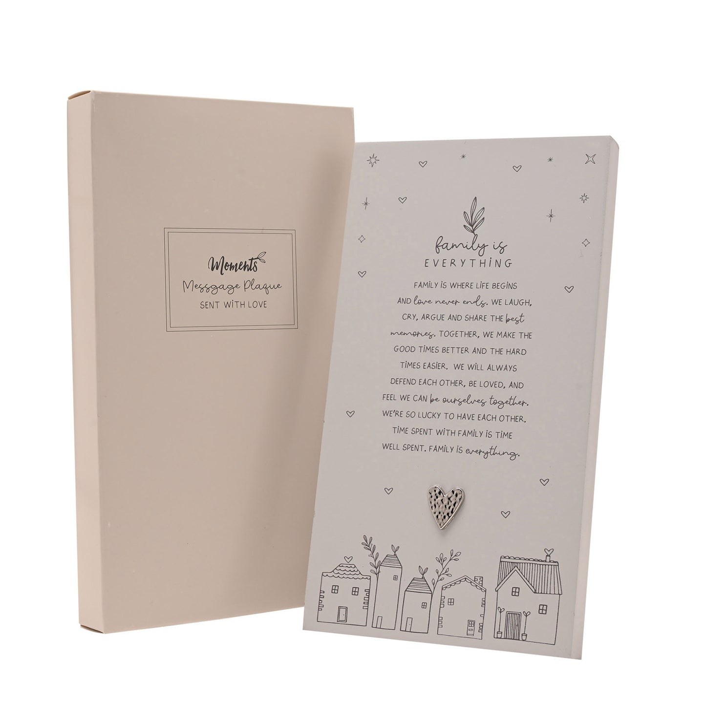 Moments Standing Verse Plaque Family