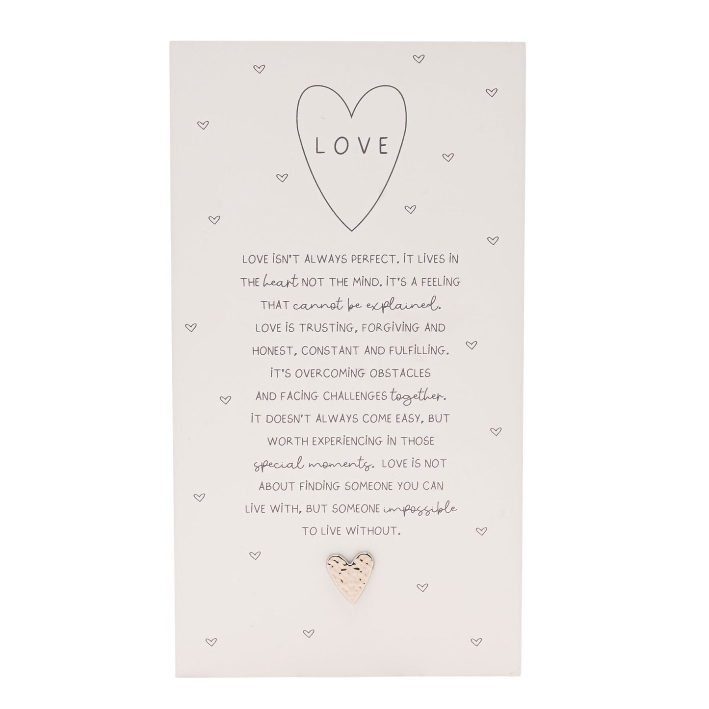 Moments Standing Verse Plaque Love