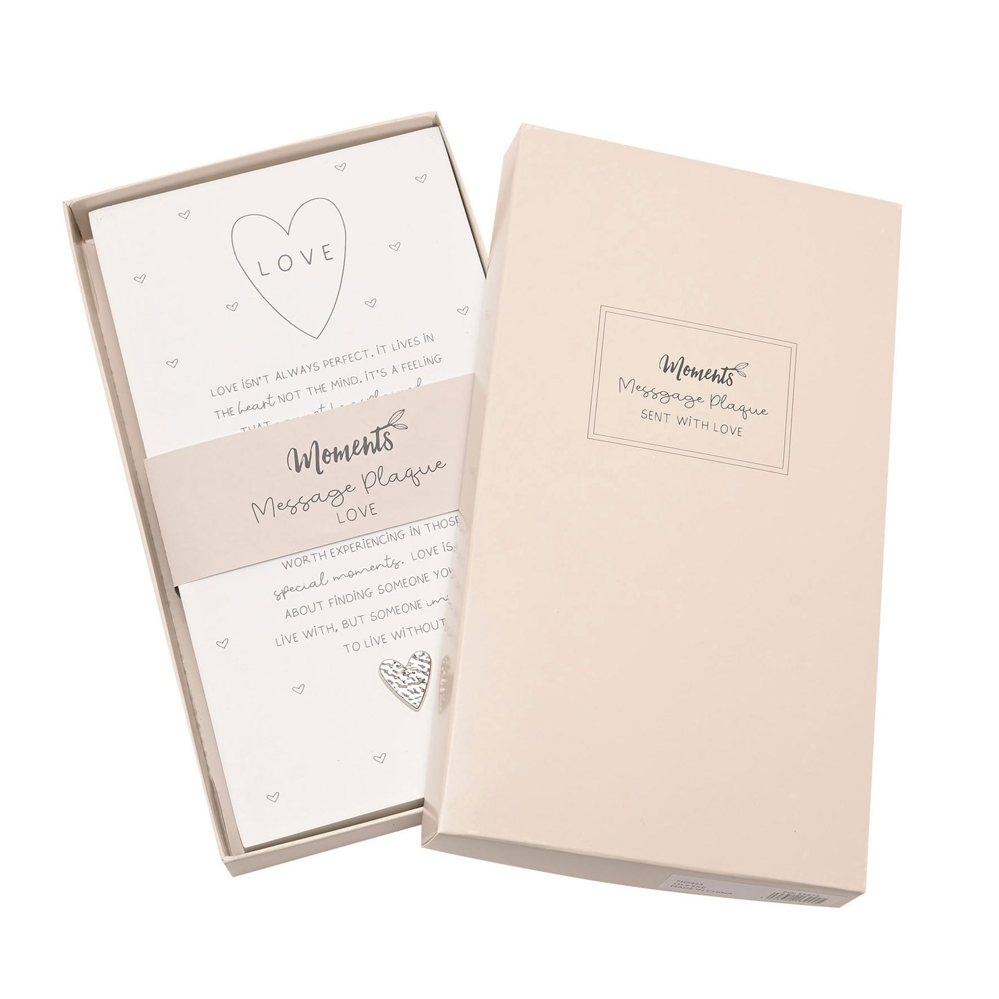Moments Standing Verse Plaque Love