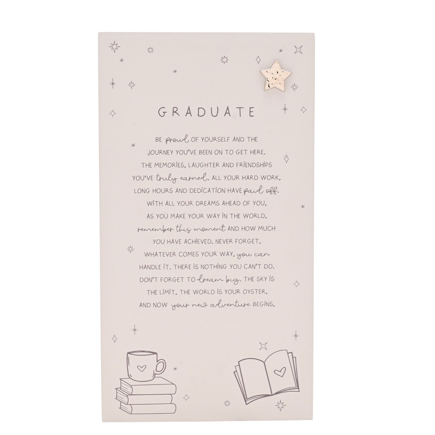 Moments Standing Verse Plaque Graduate