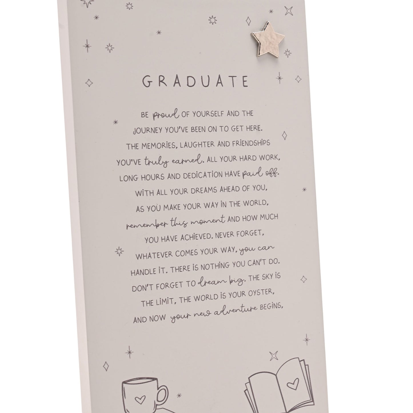 Moments Standing Verse Plaque Graduate