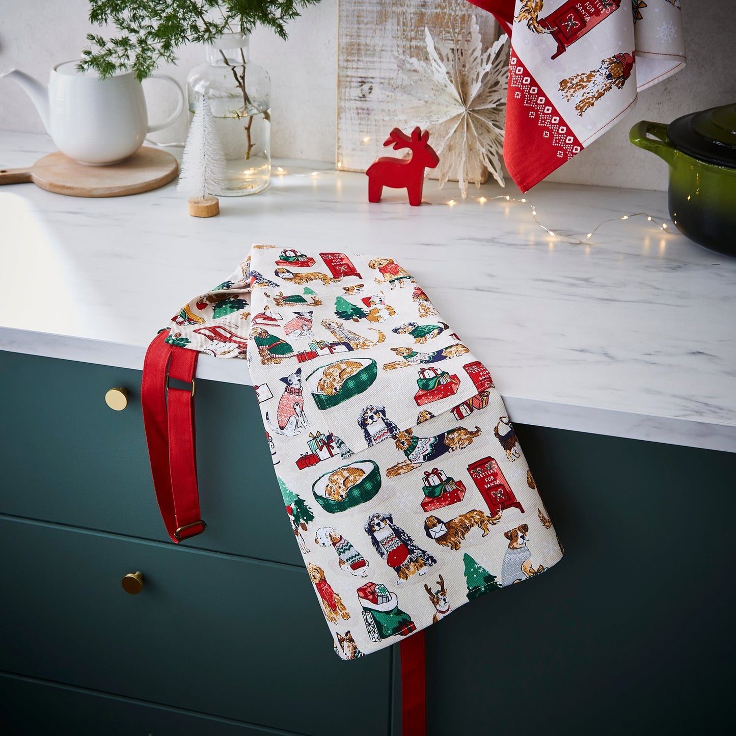 Merry Mutts Recycled Cotton Christmas Apron