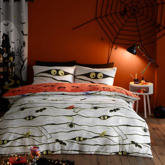 Mummy Glow in the Dark Reversible Duvet Set