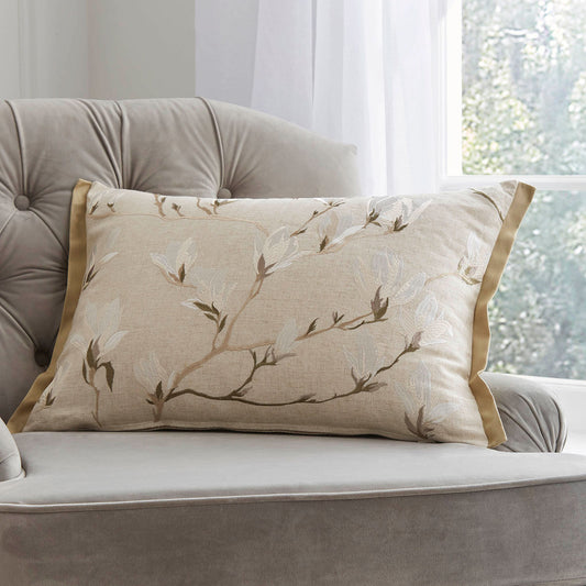 Laura Ashley Magnolia Grove Natural Feather Cushion