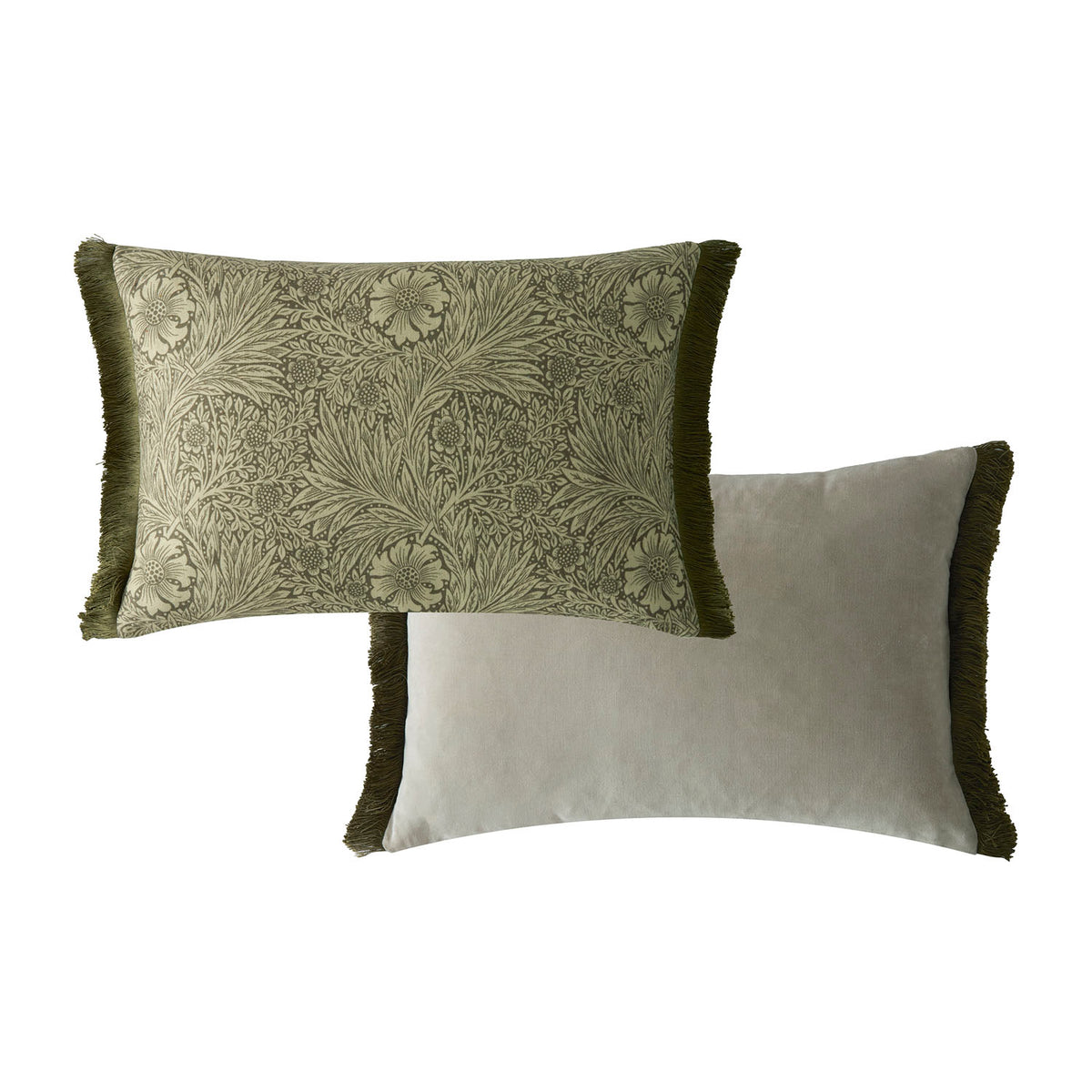 William Morris At Home Marigold Olive Cushion (40cm x 60cm)