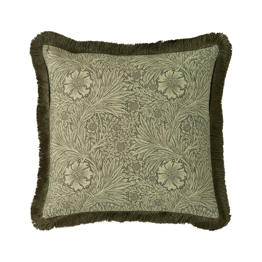William Morris At Home Marigold Olive Large Cushion (50cm x 50cm)