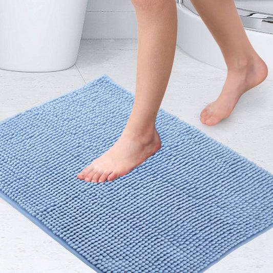 Noodle Blue Soft Touch Non-Slip Bath Mat