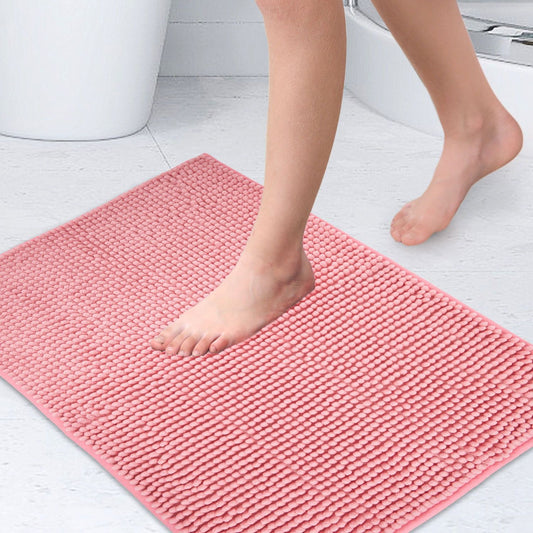 Noodle Pink Soft Touch Non-Slip Bath Mat