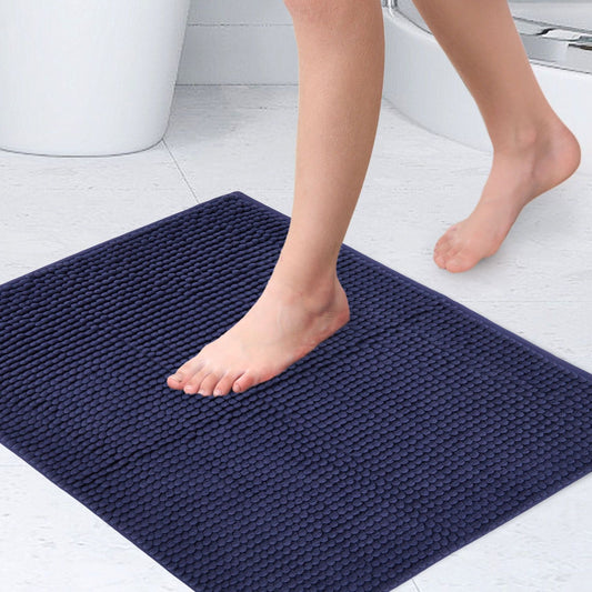 Noodle Navy Soft Touch Non-Slip Bath Mat