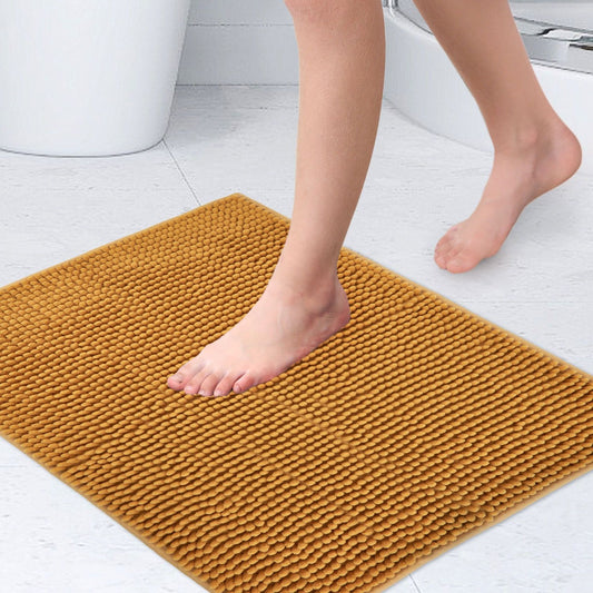 Noodle Yellow Soft Touch Non-Slip Bath Mat