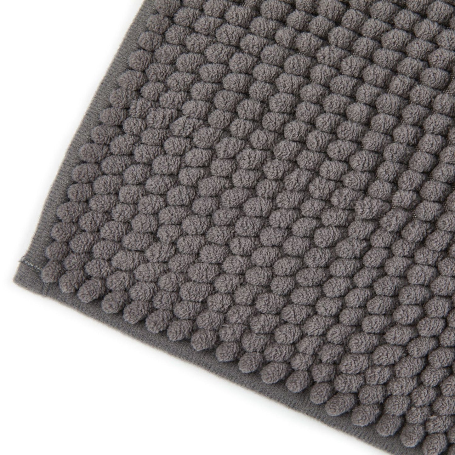 Noodle Grey Soft Touch Non-Slip Bath Mat