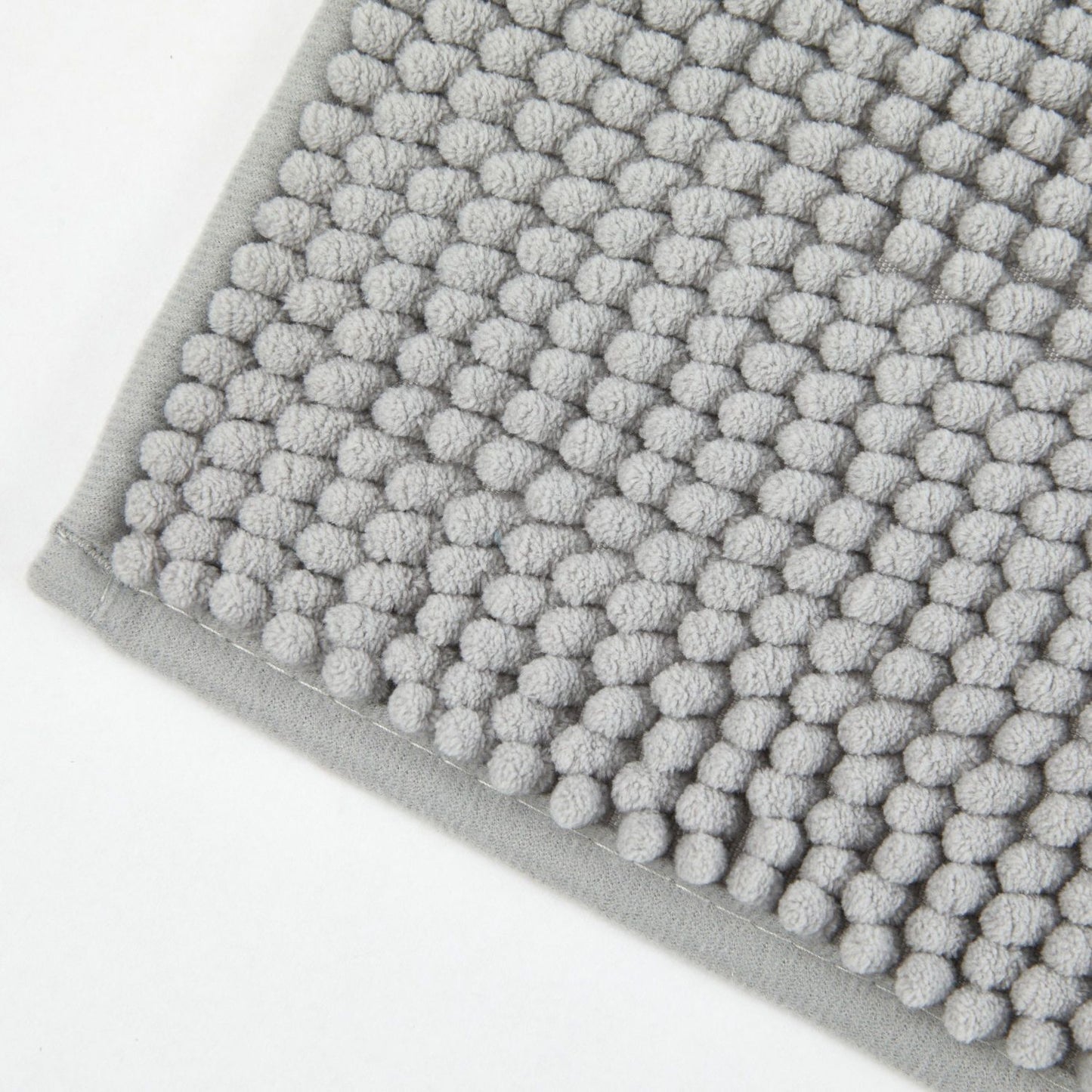 Noodle Silver Soft Touch Non-Slip Bath Mat