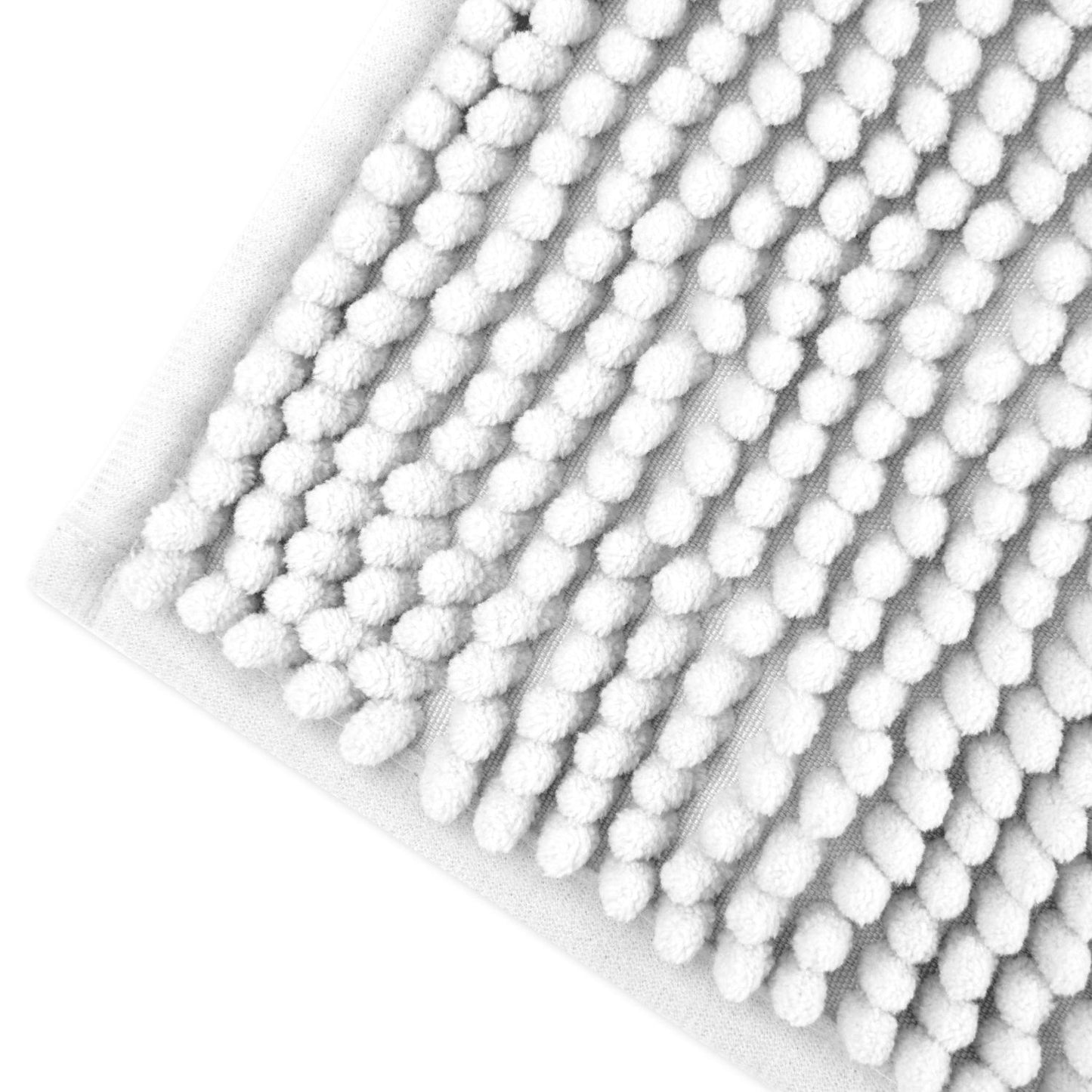 Noodle White Soft Touch Non-Slip Bath Mat