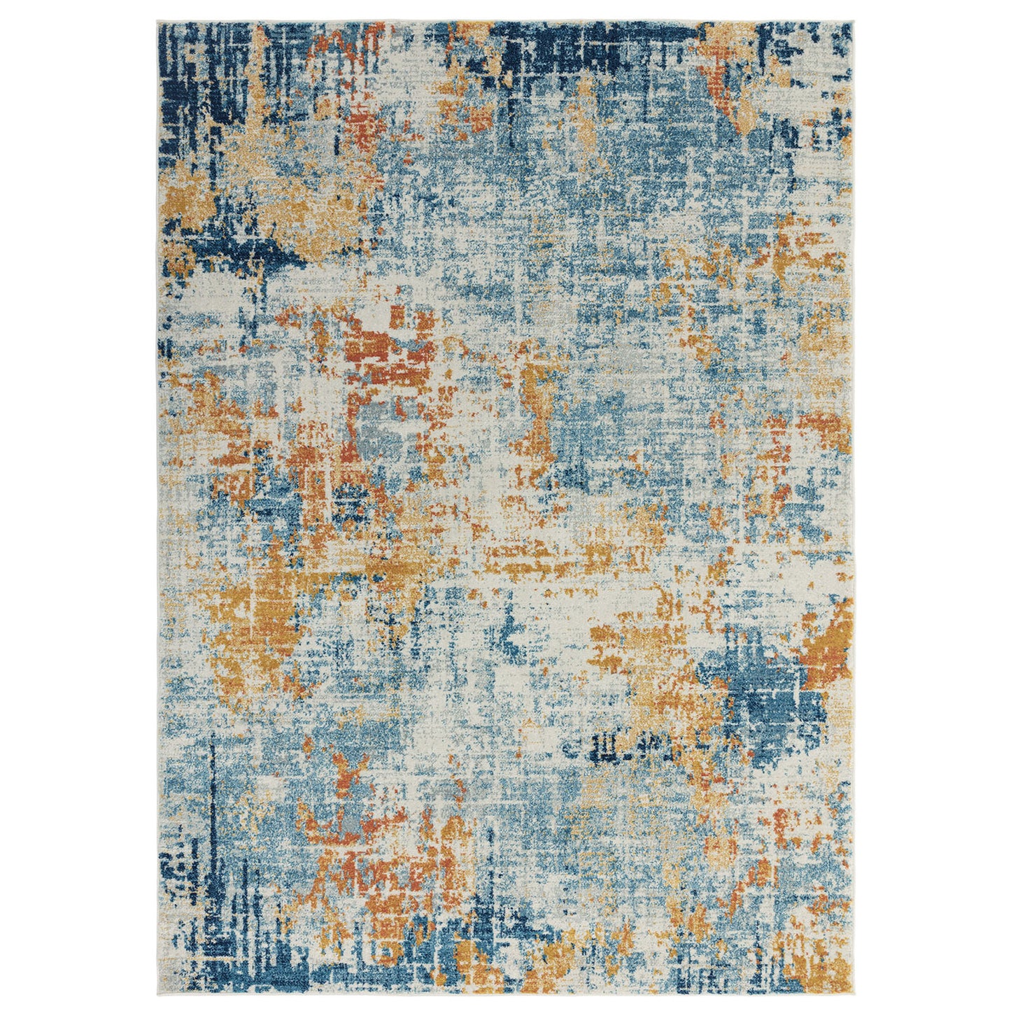 Nova Illusion Ochre Blue NV39 Rug