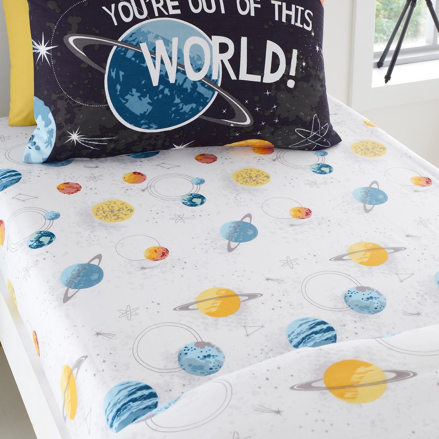 Outer Space Kids Fitted Bed Sheet