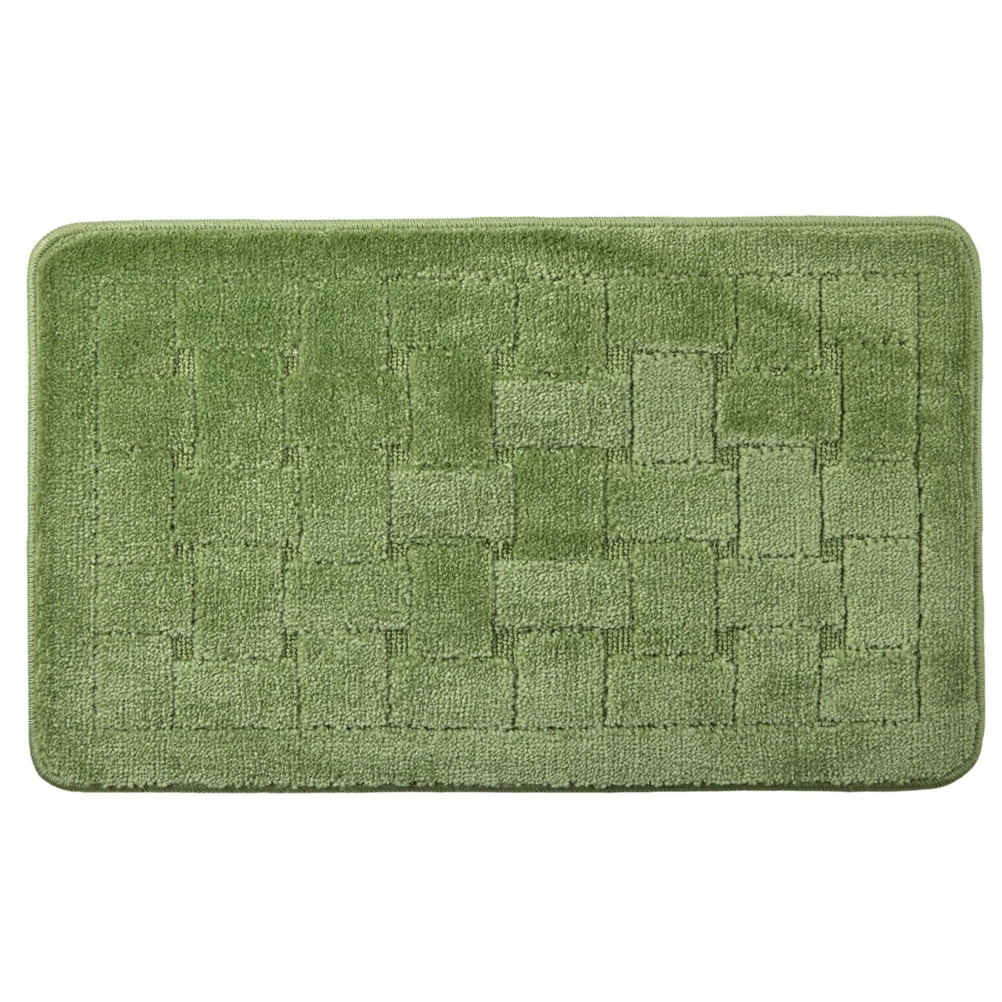 Orkney Sage Green Crosshatch Bath Mat