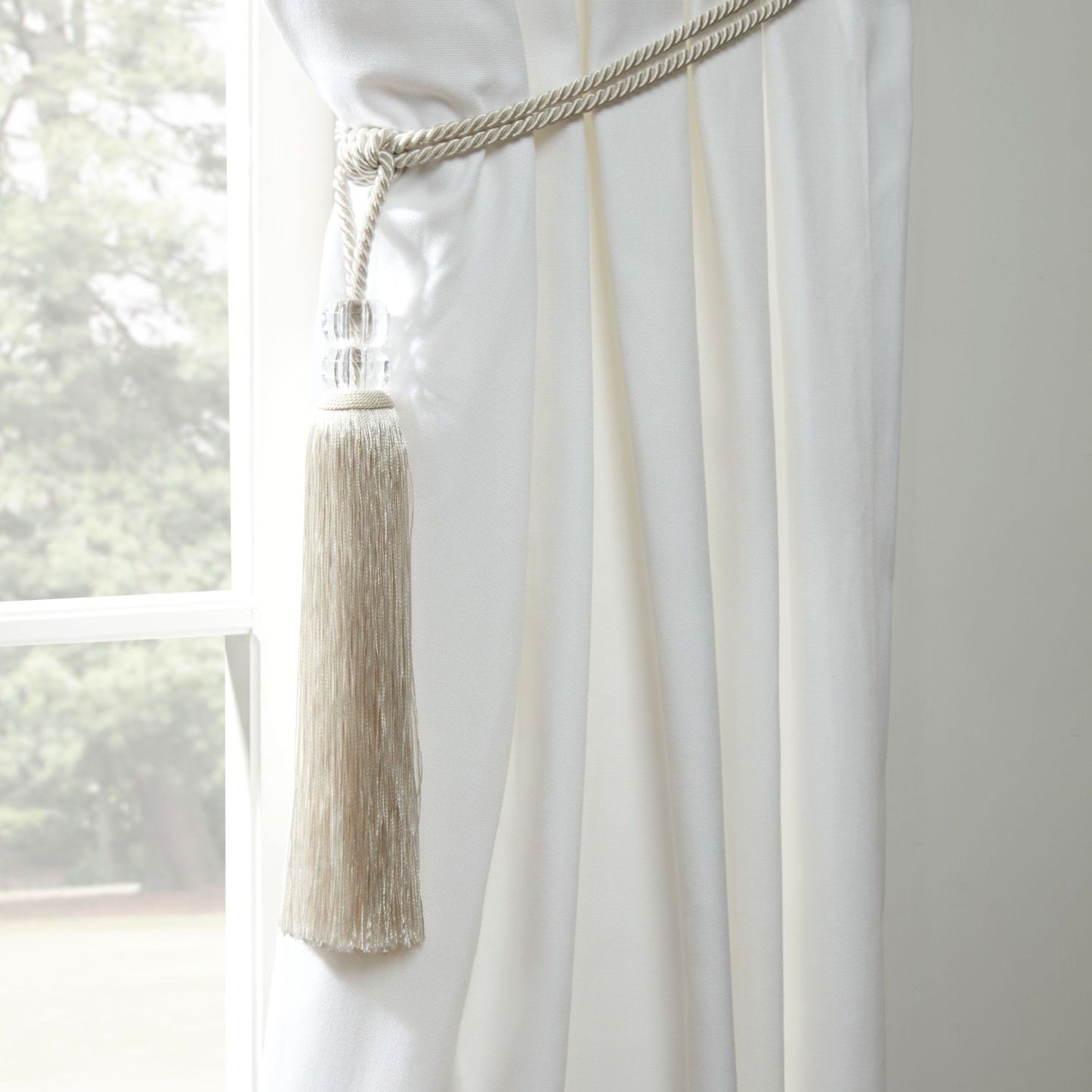 Orla Cream Curtain Tieback Pair