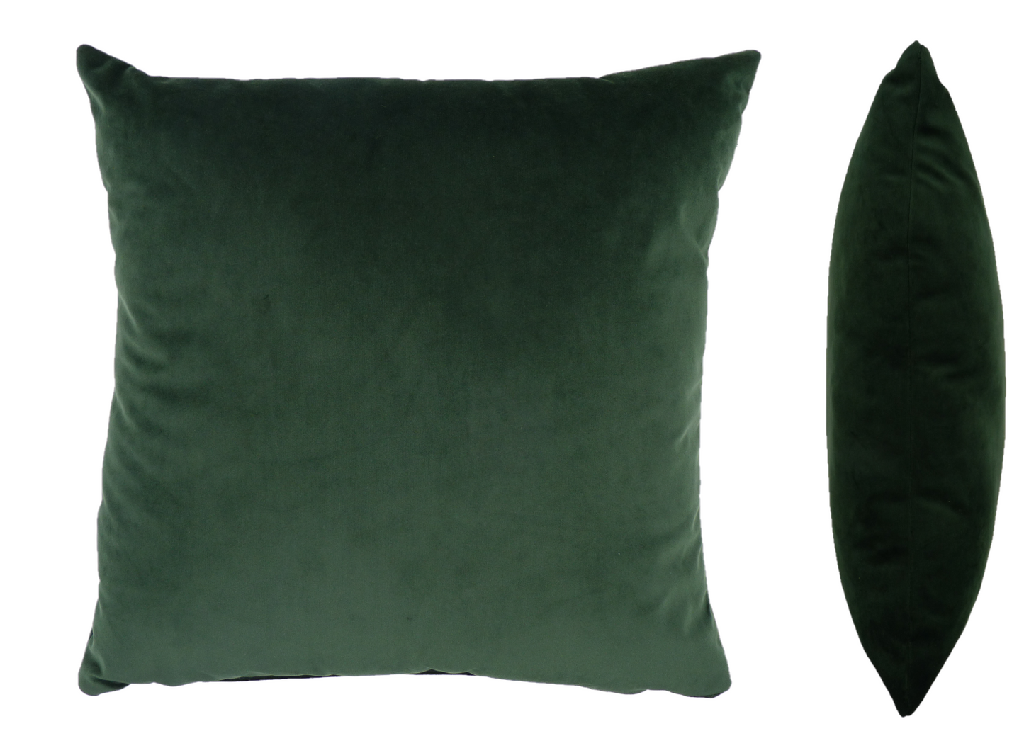 Opulence Bottle Green Velvet Cushion (50cm x 50cm)