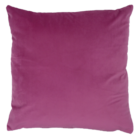 Opulence Fuchsia Velvet Cushion (50cm x 50cm)