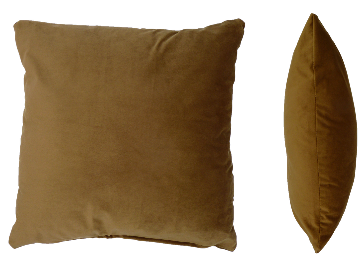 Opulence Old Gold Velvet Cushion Cover (50cm x 50cm)