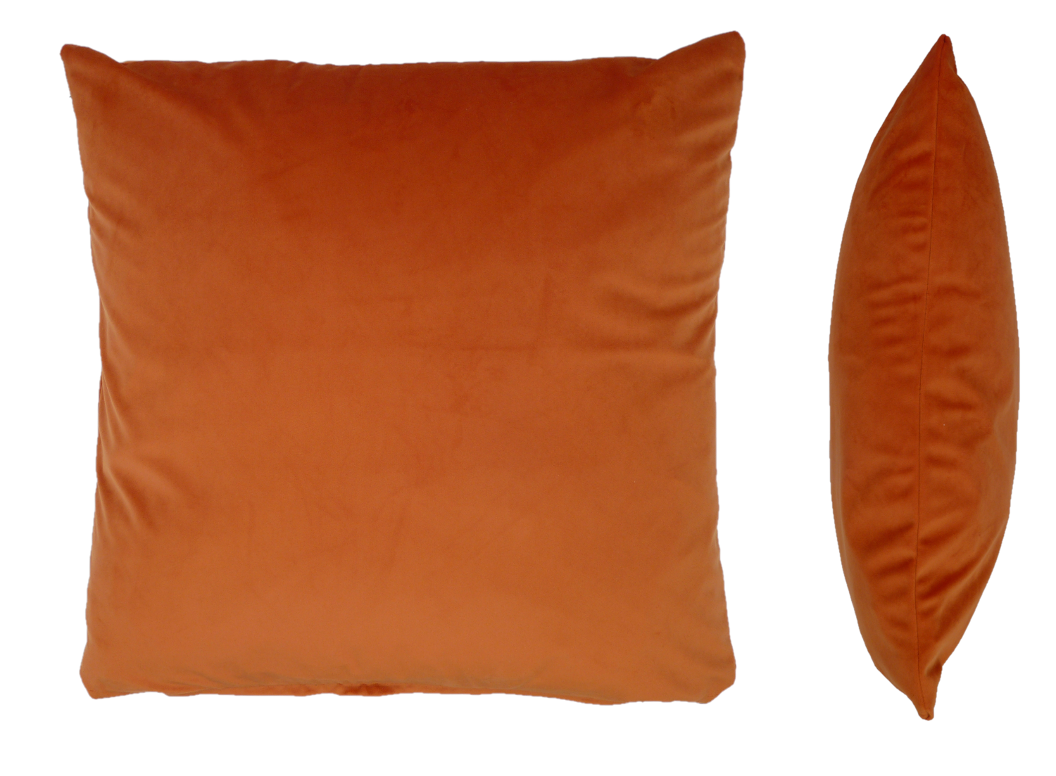 Orange velvet pillow outlet cover