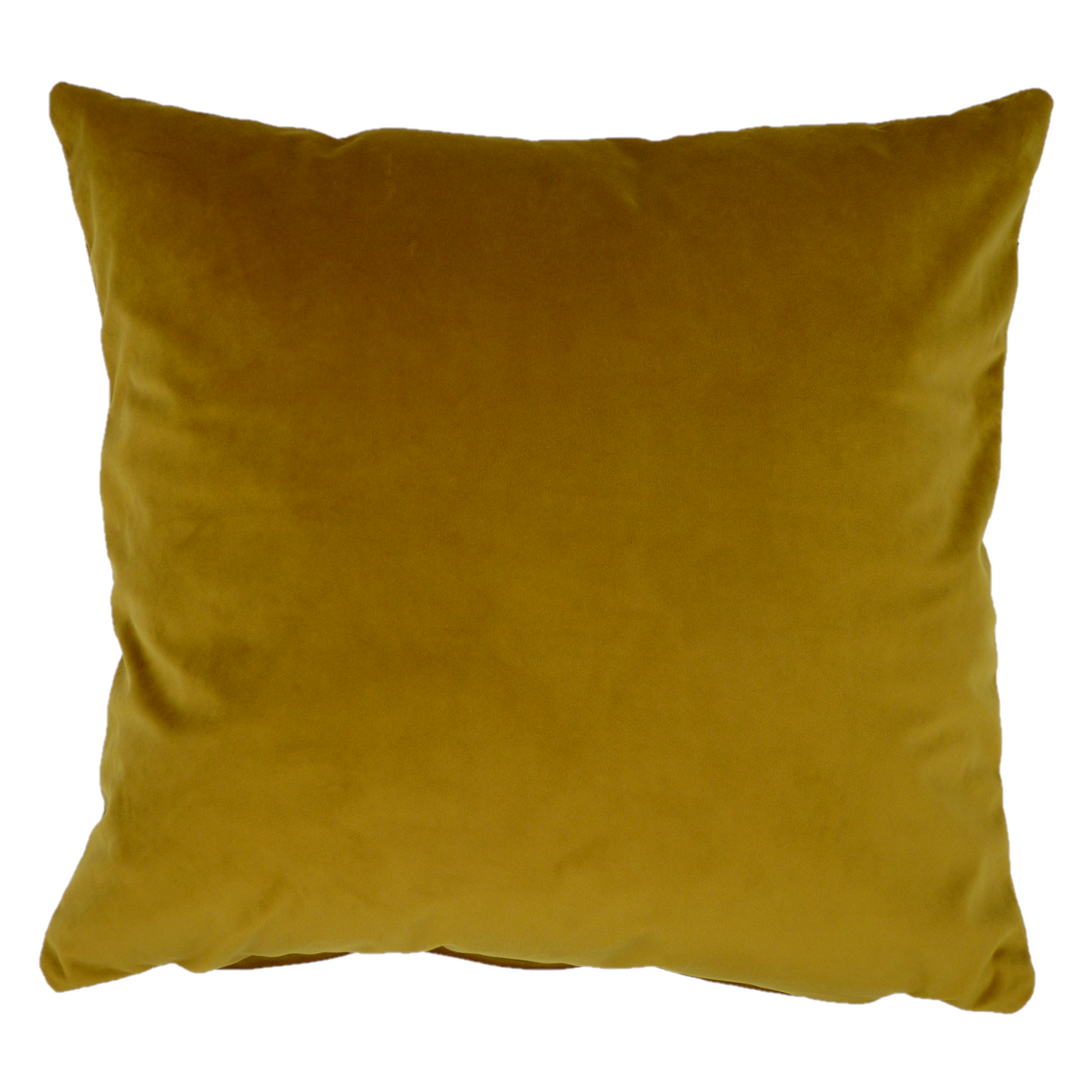 Opulence Saffron Yellow Velvet Cushion (50cm x 50cm)