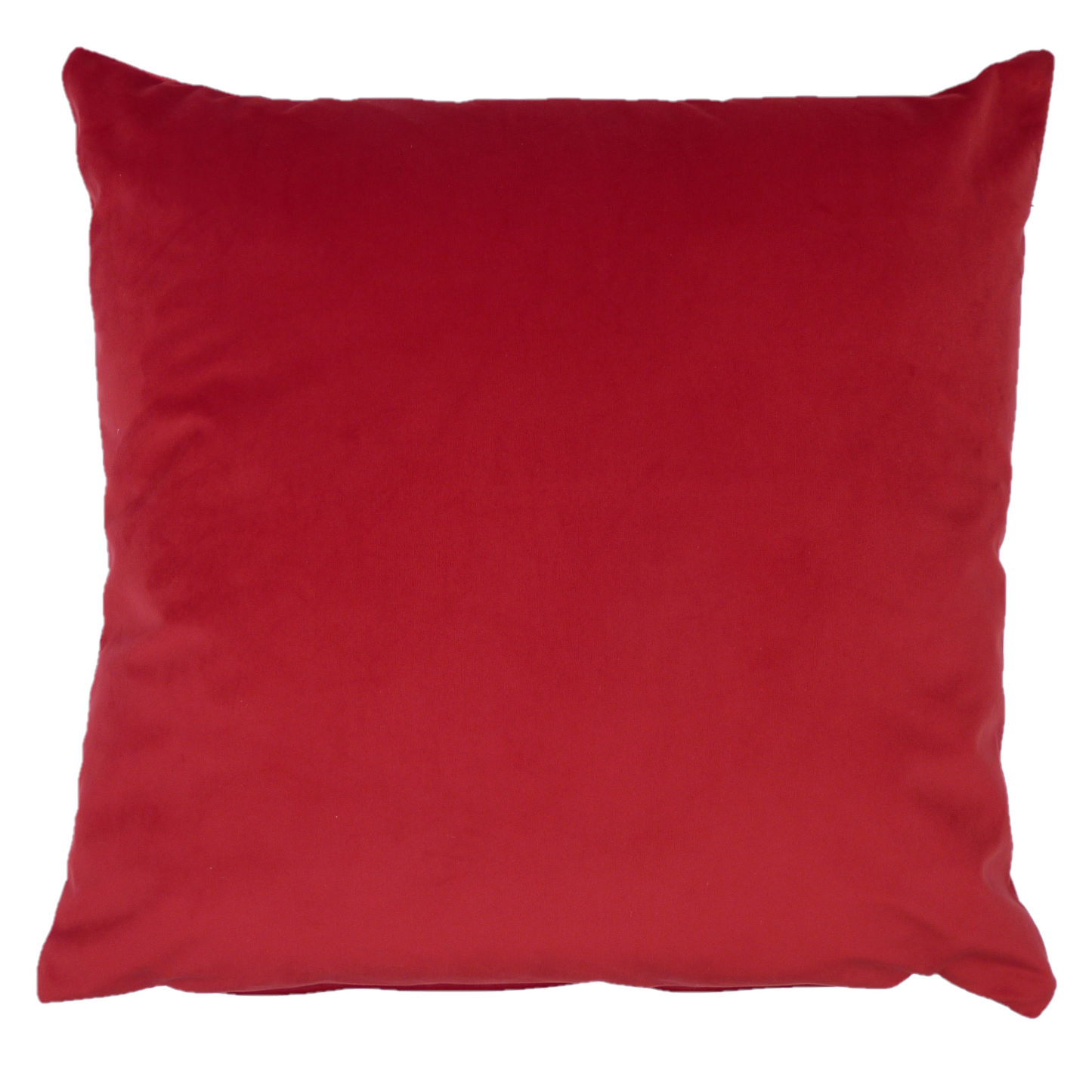 Opulence Scarlet Red Velvet Cushion (50cm x 50cm)