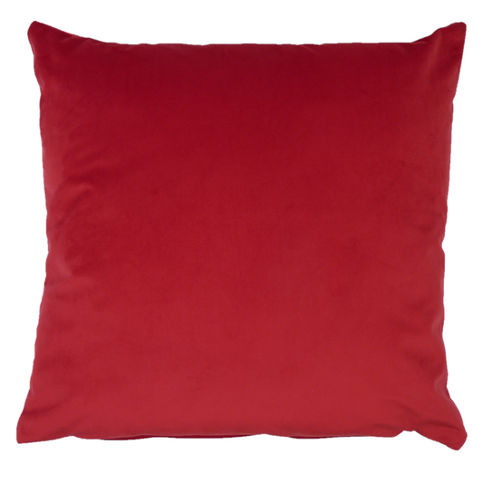 Opulence Scarlet Red Velvet Cushion Cover (50cm x 50cm)