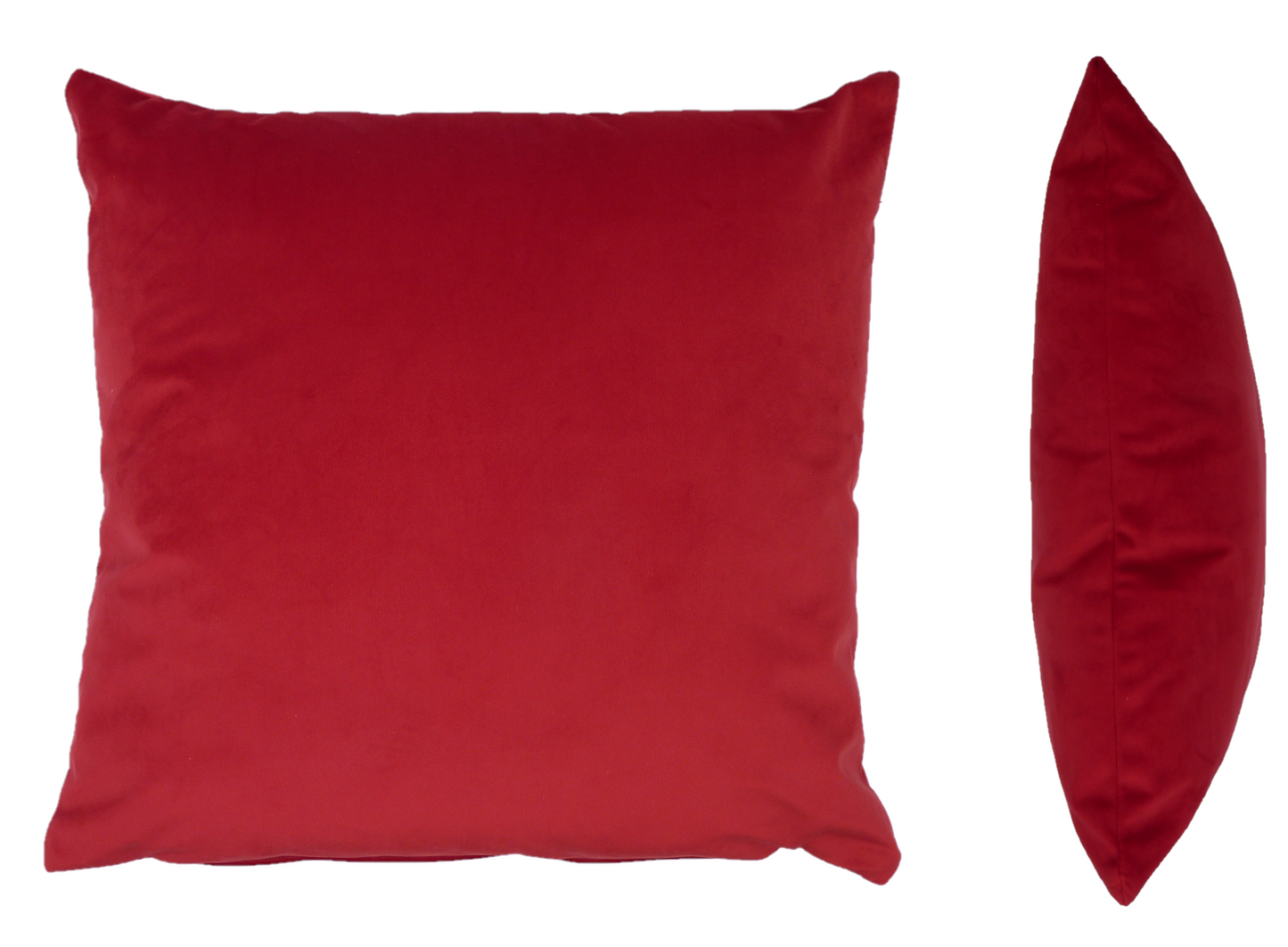 Opulence Scarlet Red Velvet Cushion Cover (50cm x 50cm)